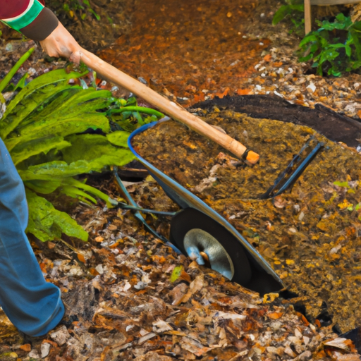 A man pulling a wheelbarrow.