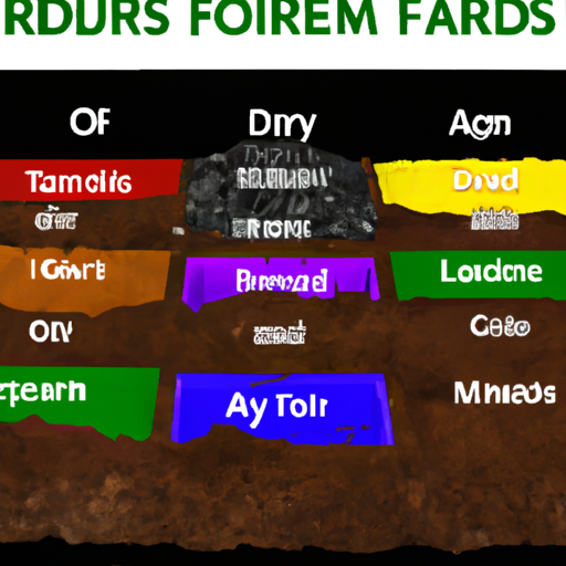 A diagram showing the different types of forem fards.