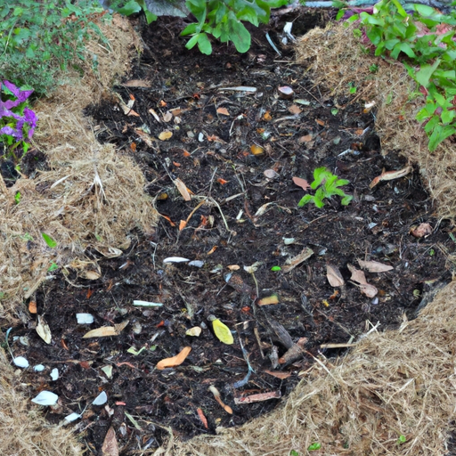 A garden bed with a bunch of flowers in it.