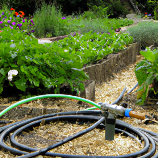 Black and green hose.