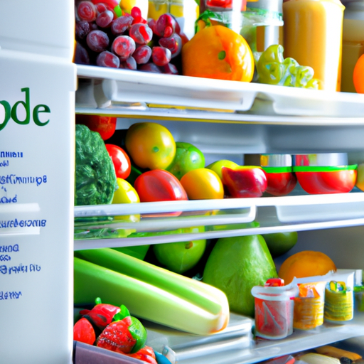 A refrigerator full of fruits and vegetables.