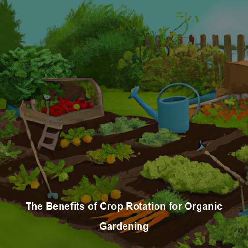 A cartoon illustration of a vegetable garden.