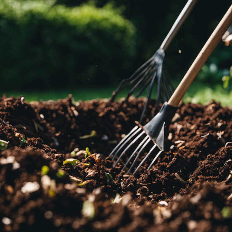 An image capturing the process of composting at home