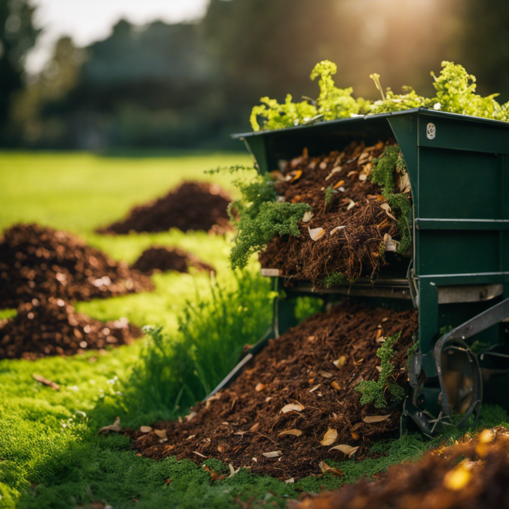 An image showcasing the art of layering green and brown materials for composting