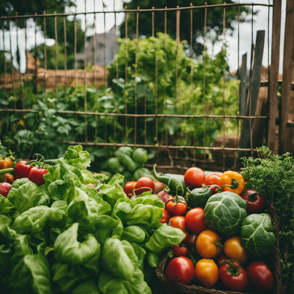 An image showcasing a lush, thriving garden, protected by a fortress-like barrier