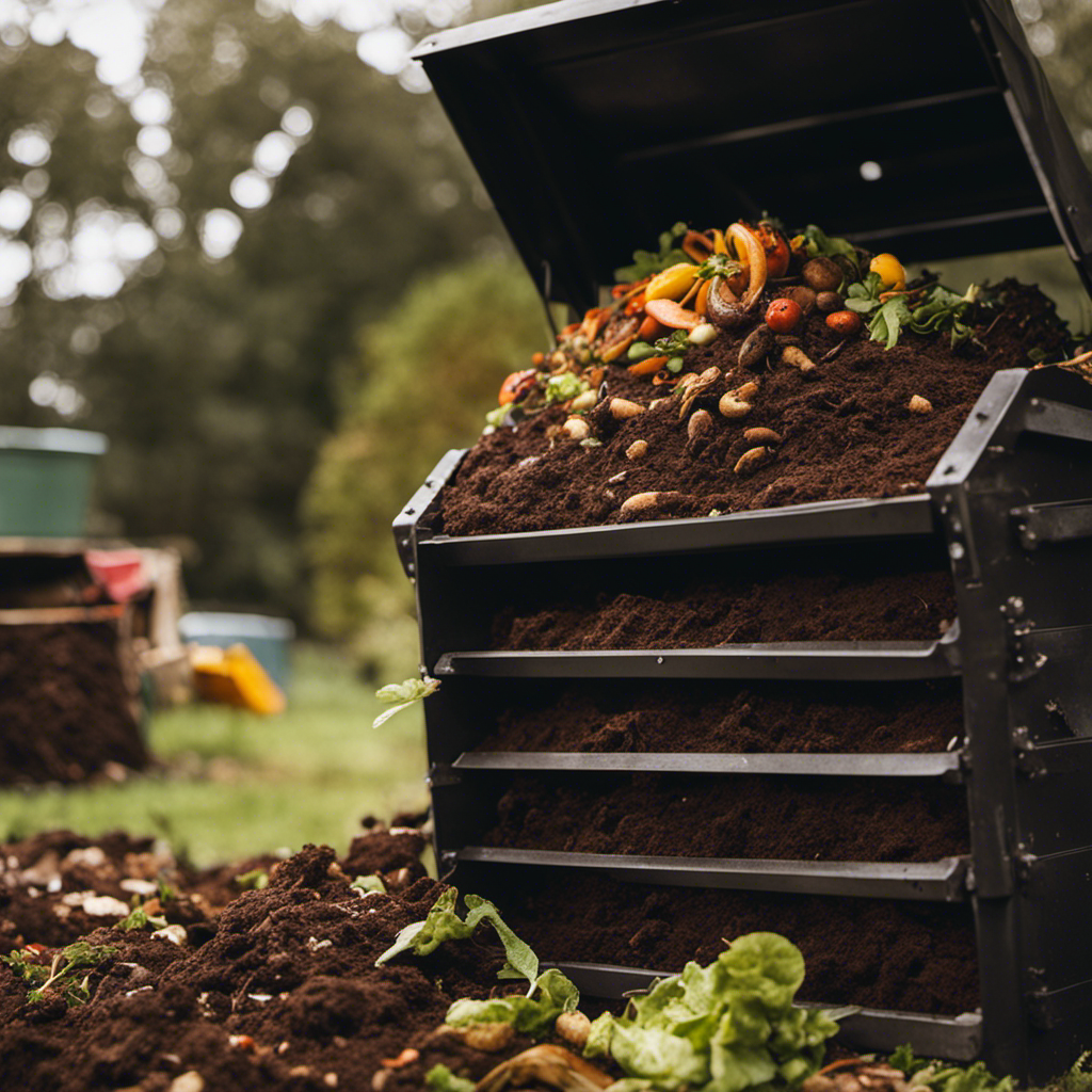 An image showcasing a variety of organic composting methods