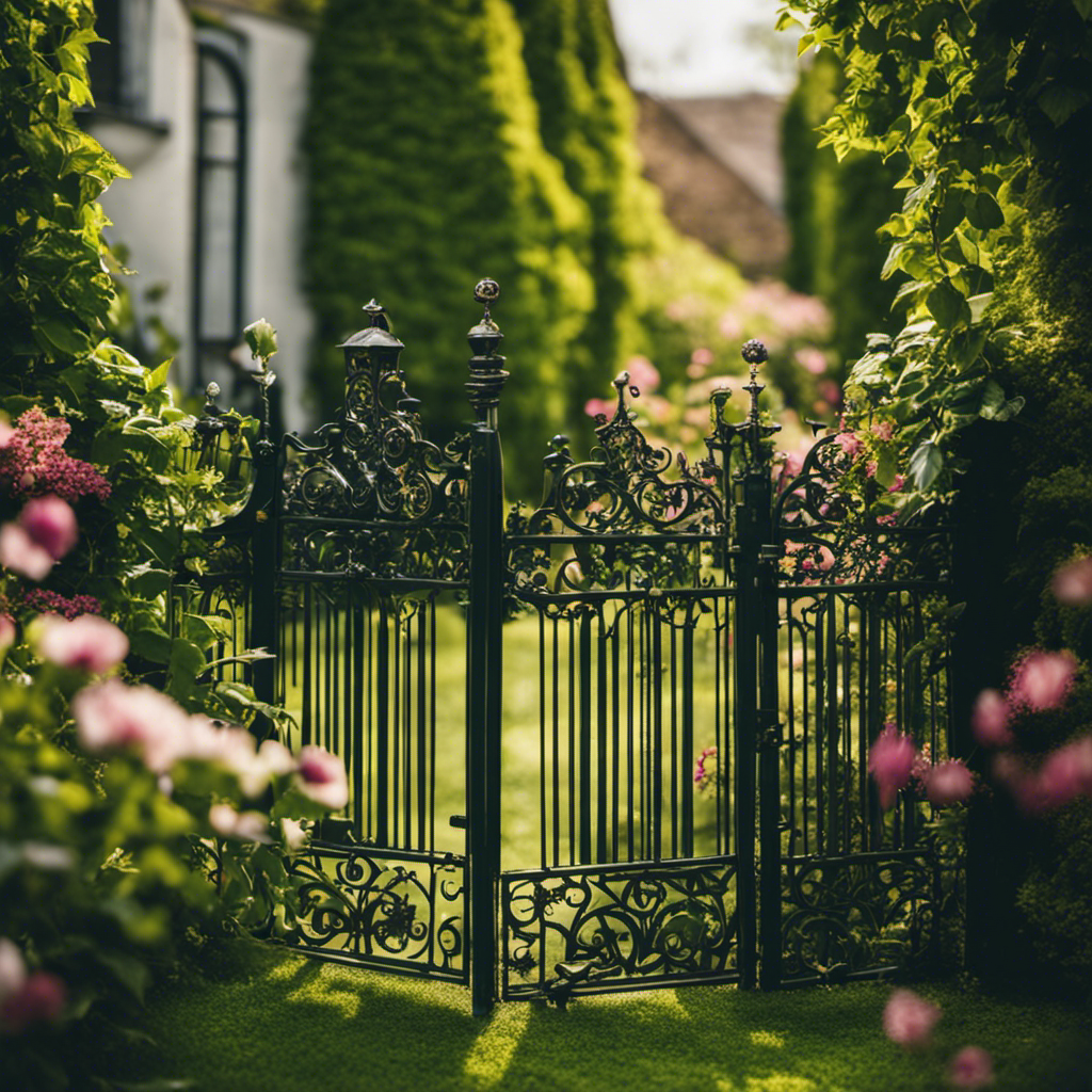 An image showcasing a lush garden, teeming with vibrant flowers and herbs like lavender, rosemary, and marigolds