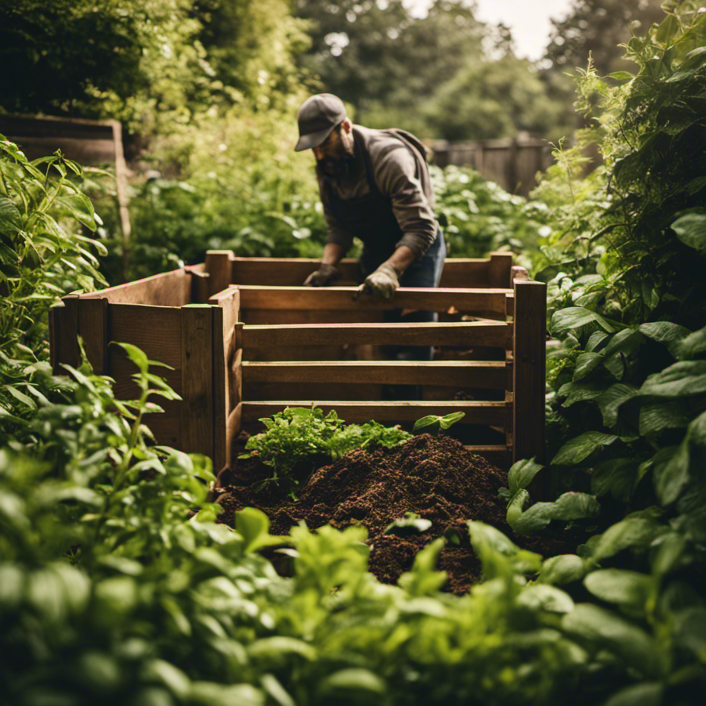 An image capturing the essence of traditional composting methods