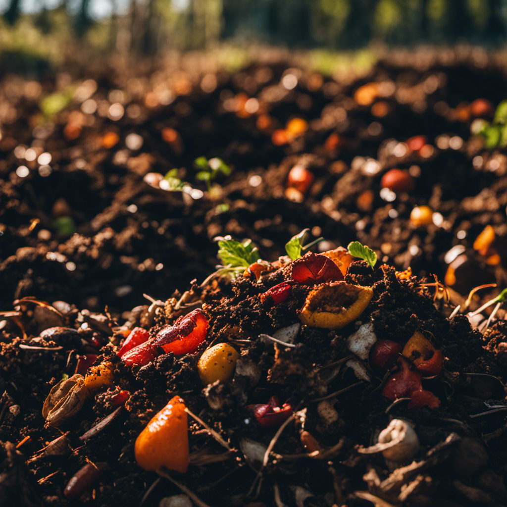  Create an image showcasing the intricate process of hot composting