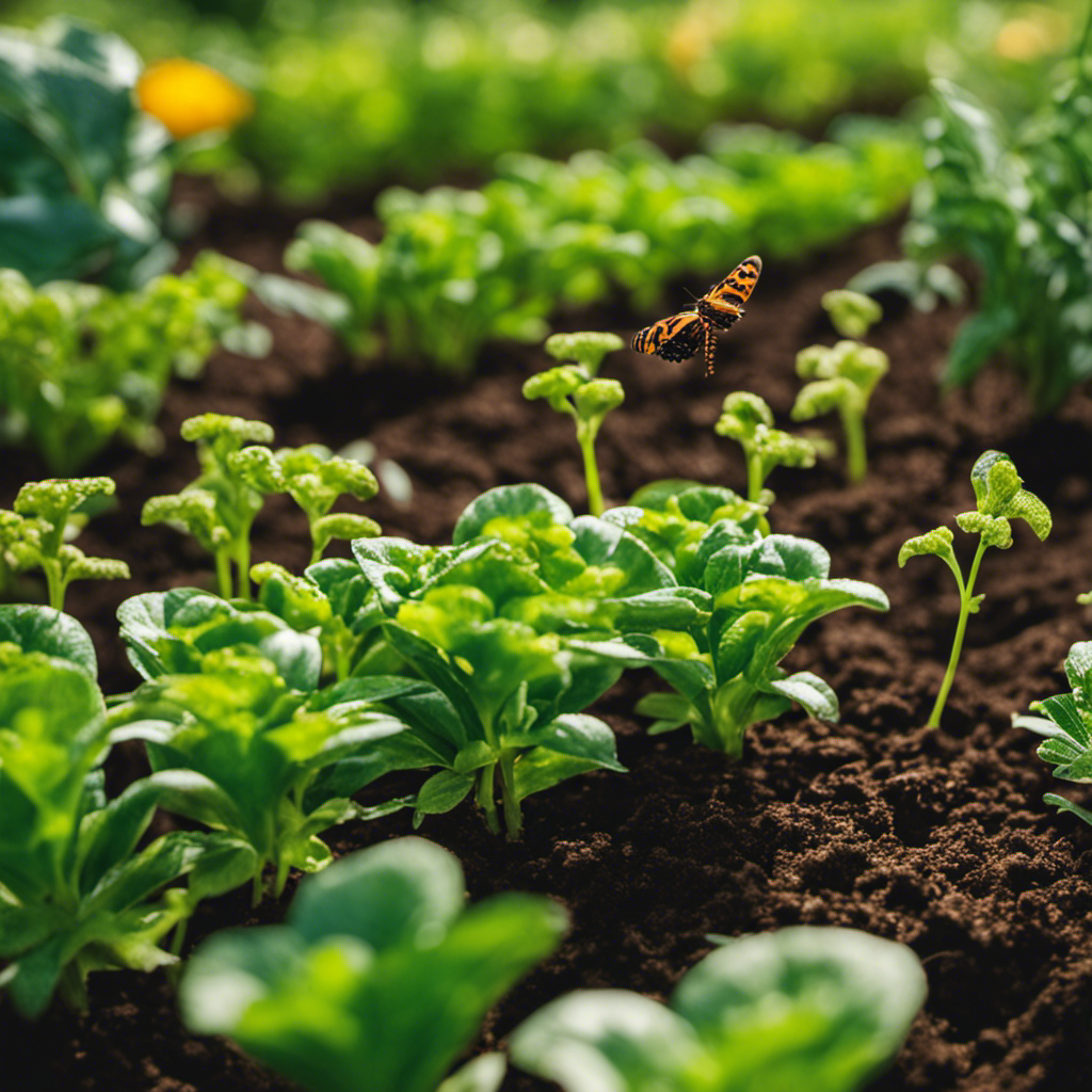 An image showcasing the benefits of crop rotation in pest control