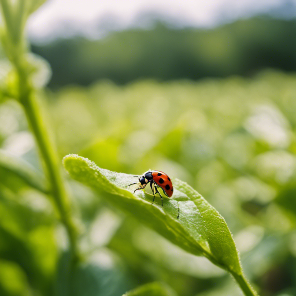 An image showcasing a lush, vibrant farm landscape with a harmonious balance of nature