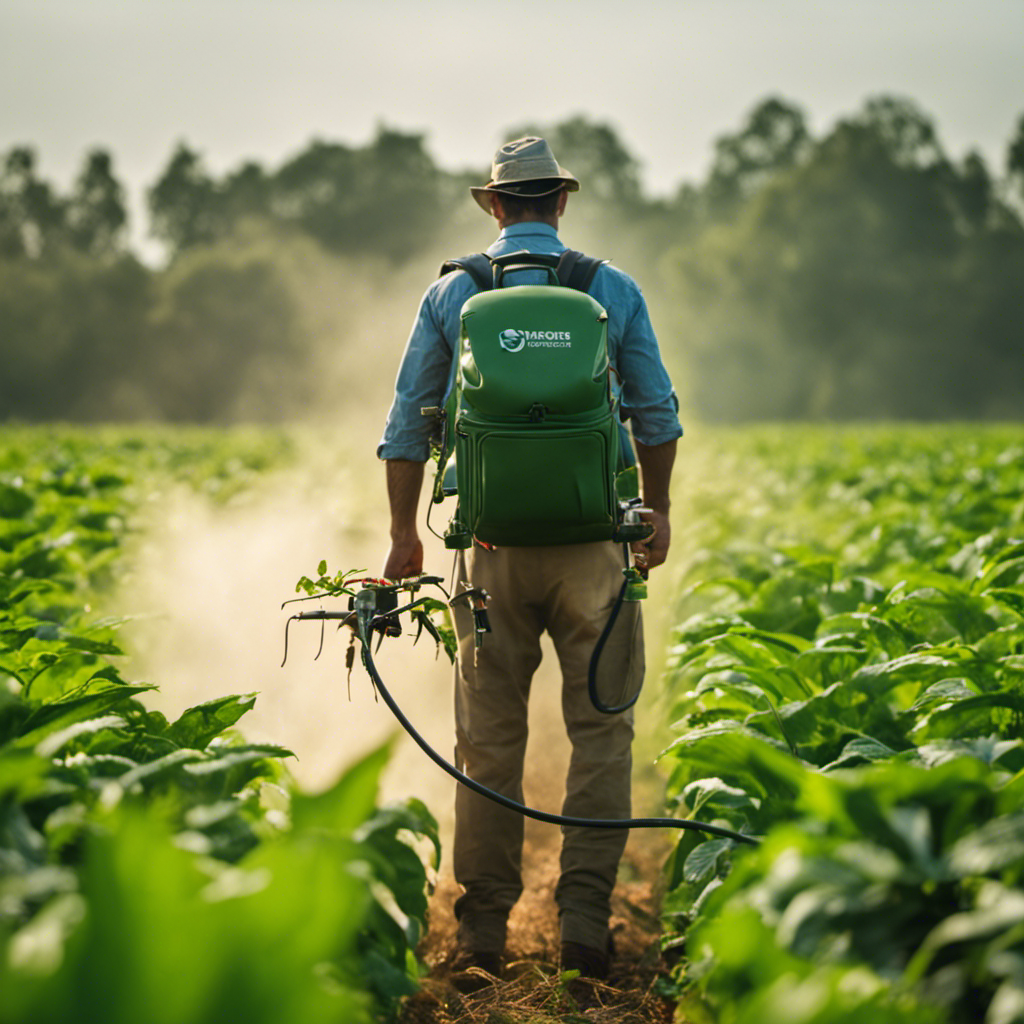 An image capturing the essence of organic pest control in green farming