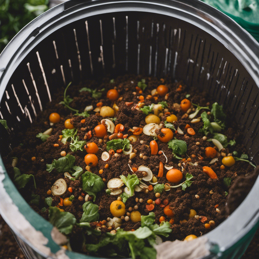 An image showcasing the Bokashi Fermentation Technique for efficient composting of organic veggies