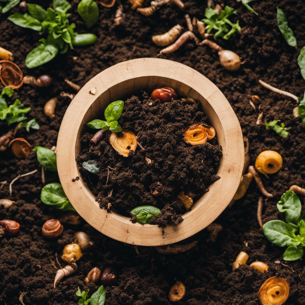 An image showcasing a variety of composting methods, such as vermiculture, trench composting, and pallet composting, with clearly labeled sections highlighting the benefits and suitability for beginners