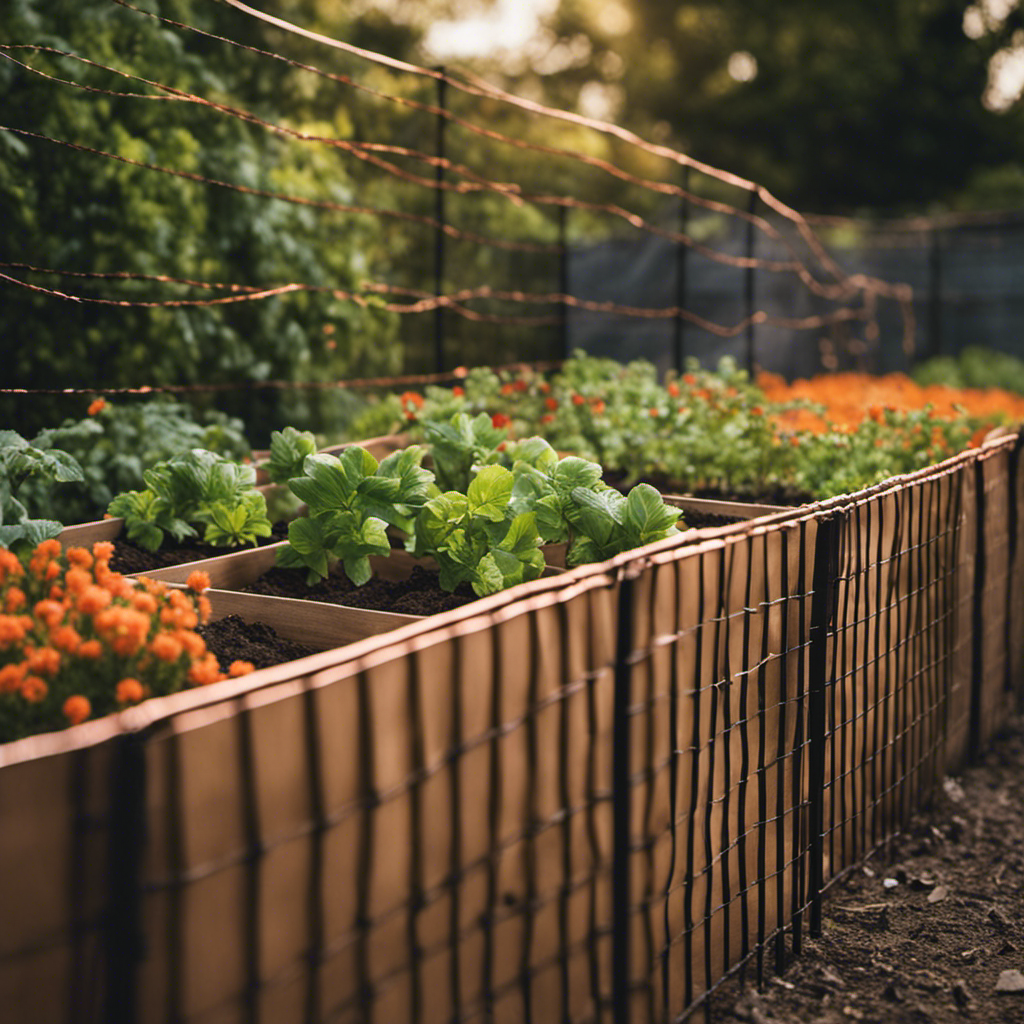 An image showcasing physical barriers in garden victory