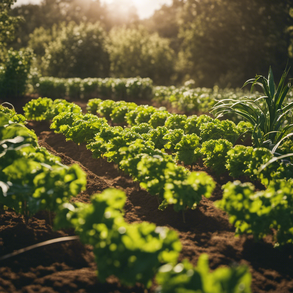 An image showcasing the benefits of crop rotation in natural pest control