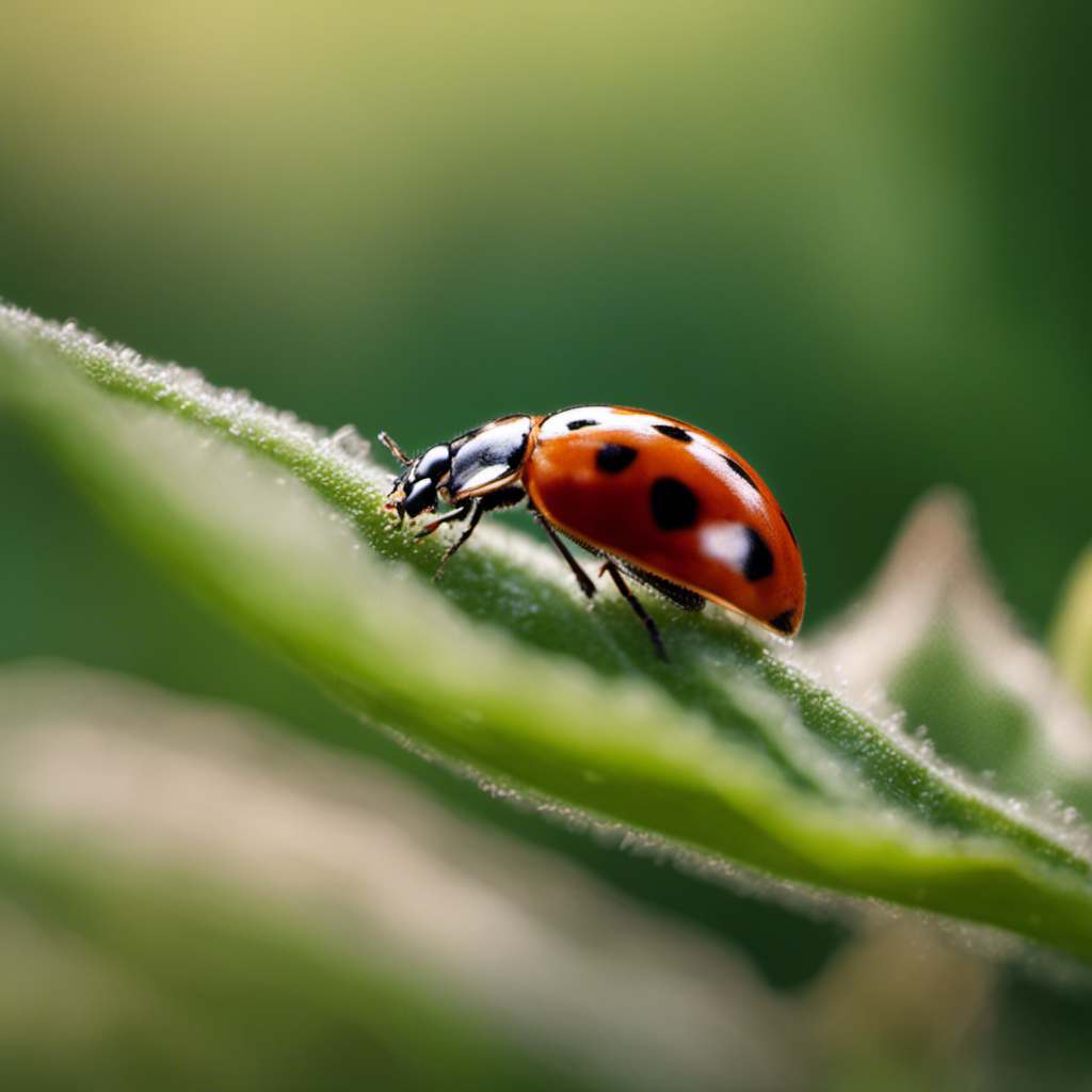 An image showcasing the harmonious relationship between plants and their natural predators