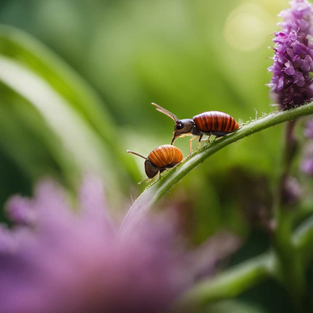 An image showcasing various garden pests in vivid detail