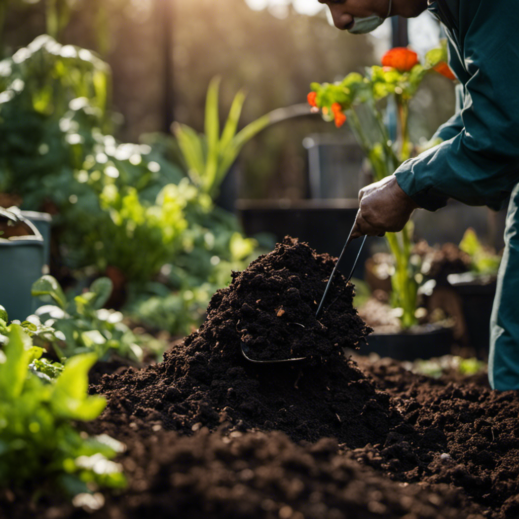 An image capturing the essence of compost maintenance