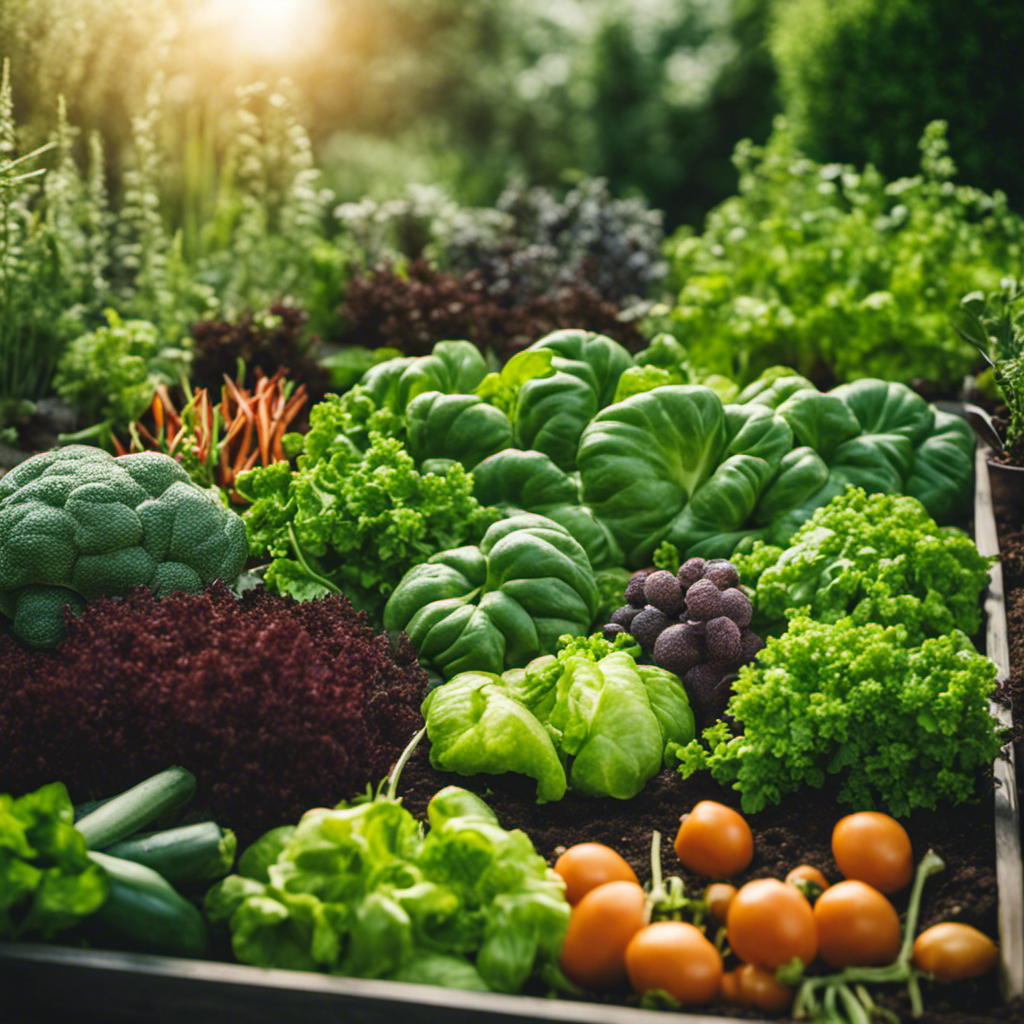 An image showcasing the process of crop rotation in a lush home garden