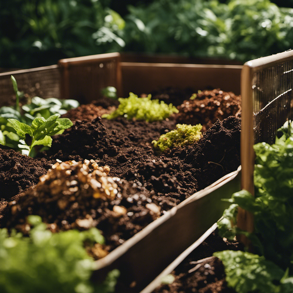 An image showcasing the layering techniques for efficient composting