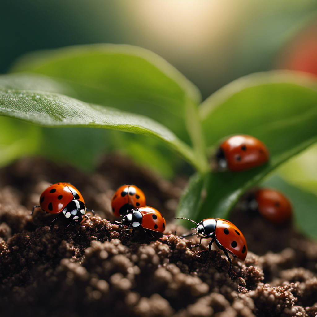 An image capturing the essence of biological control methods in gardening