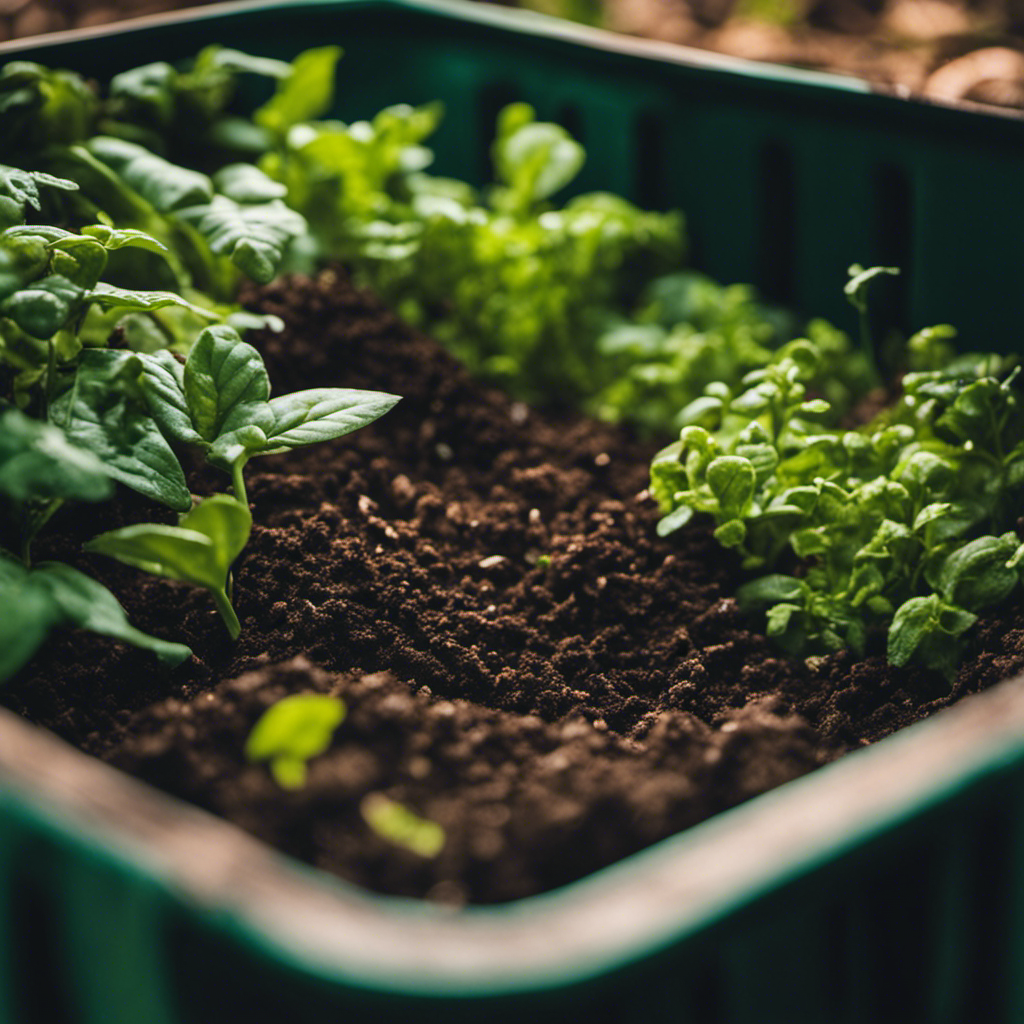 An image showcasing the intricate process of vermicomposting